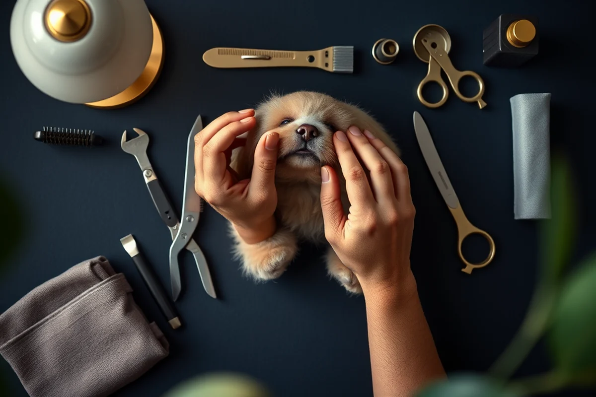 budget senior dog grooming gear — Budget Senior Dog Grooming Gear (the finished result)